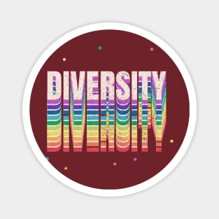 Diversity Rainbow Colors - LGBTQ Pride Month Magnet